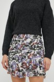 Young Poets Society fusta Alenia culoarea violet, mini, drept