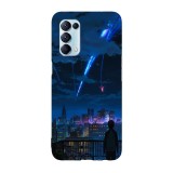 Husa compatibila cu Oppo A72, Viceversa, model Taki Your Name, Silicon, TPU, Transparent, Carcasa