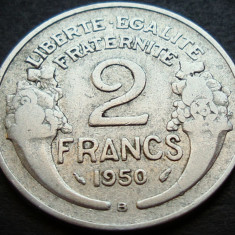 Moneda istorica 2 FRANCI - FRANTA, anul 1950 B * cod 3461