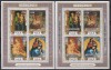 Niue 1986 -Tablouri ale artiștilor italieni, 2 colite(cu si fara suprataxa), MNH, Nestampilat