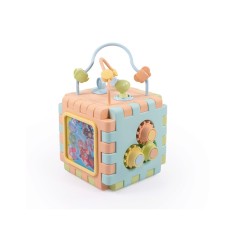 Cub 2 in 1 cu activitati - Pastel foto
