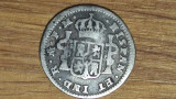 Mexic colonie spaniola - moneda de colectie - 1/2 real 1797 argint - Carlos IV, America Centrala si de Sud