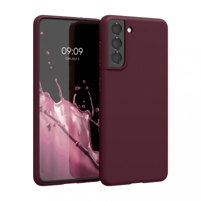 Husa Kwmobile pentru Samsung Galaxy S21, Silicon, Violet, 54055.190 foto