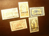 Serie mica Camerun colonie franceza 1921 , Motive locale , 5 valori stampilate, Stampilat