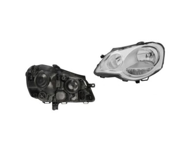 Far VW POLO (9N3), 04.2005-08.2009, RapidAuto, fata, partea stanga, tip bec H1+H7+PY21W+W5W; electric; Catadioptru reflectorizant argintiu; cu motor; foto