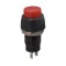 Intrerupator cu apasare 1 circuit 2A 250V OFF-ON rosu cu retinere 09068PI