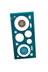 Sablon COLORARTE plastic flori 5 forme diferite foto