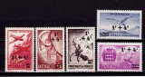Cumpara ieftin ✅Monaco 1945 gravate Posta Aeriana cu supratipar/1942 ,serie full 297/301,MNH