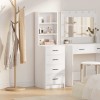VidaXL Bufet cu sertar Alb 40 x 41 x 135 cm Lemn compozit 865046
