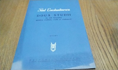 PAUL CONSTANTINESCU - Doua Studii in Stil Bizantin - Stime - 1967, 12 p. foto