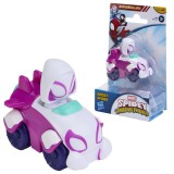 SPIDEY SI PRIETENII LUI UIMITORI MARVEL SUPER ROLLERS SET FIGURINA GHOST SPIDER CU VEHICUL 5.5CM