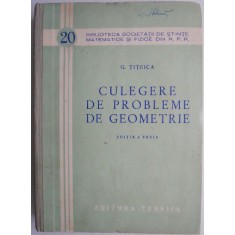 Culegere de probleme de geometrie &ndash; G. Titeica