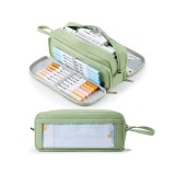 Penar pentru scoala KALIDI, 3 compartimente, verde - RESIGILAT