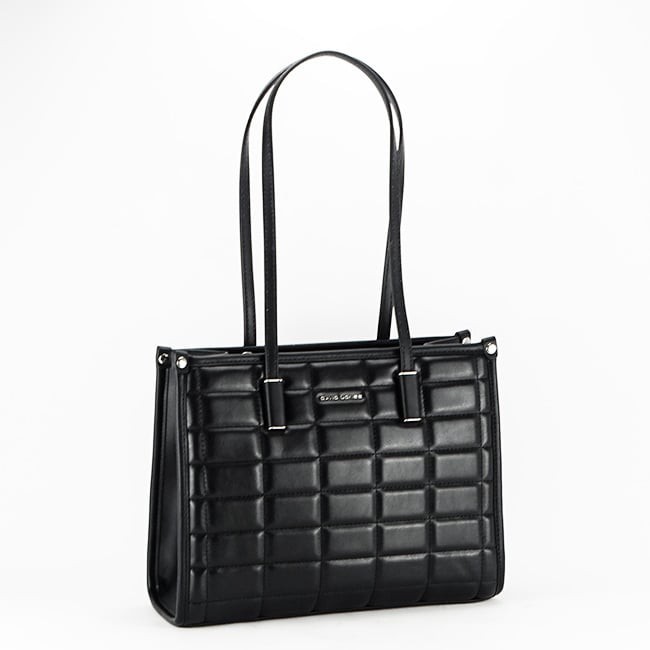 Geanta neagra cu imprimeu 6842-5 11