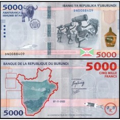 Burundi 2022 - 5000 francs, necirculata