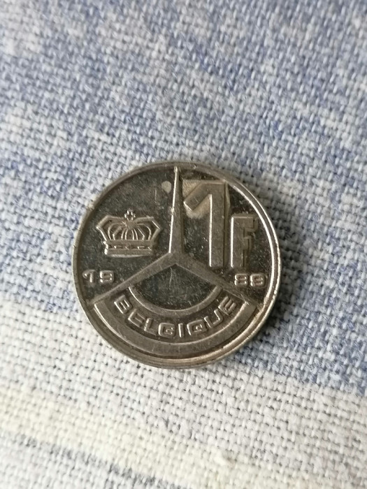 MONEDA BELGIA -1 franc 1989 (BELGIQUE)