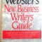 WEBSTER&#039;S NEW BUSINESS WRITERS GUIDE , 1996