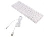 Tastatură Albă USB C cu Cablu US Layout 1.8m