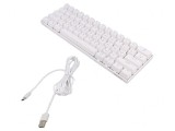 Tastatură Albă USB C cu Cablu US Layout 1.8m