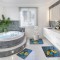 Set 3 covorase pentru baie, model fluture