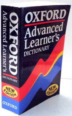 OXFORD, ADVANCED LEARNER`S DICTIONARY, FIFTH EDITION, 1995 , PREZINTA URME DE UZURA foto