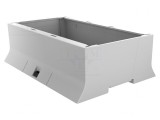 Carcasă pentru șină DIN, gri, 110x160.2x48.3mm