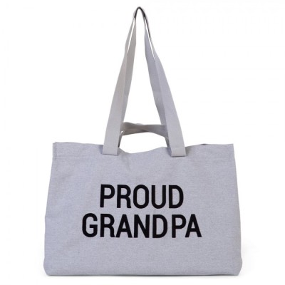 Geanta Childhome Proud Grandpa Gri foto
