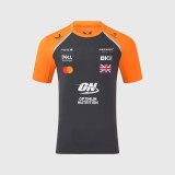 Mclaren Honda tricou de bărbați Lando Norris official Teamline Replica grey F1 Team 2025 - M