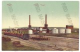 723 - PLOIESTI, Vega factory, train, Romania - old postcard - unused