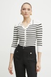 Morgan pulover MAEL femei, culoarea alb, light, MAEL