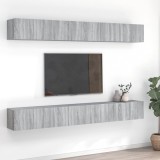 VidaXL Comode TV, 8 buc., gri sonoma, 60x30x30 cm, lemn prelucrat