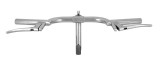 Ghidon Condor, otel, latime 545mm, &Oslash;22.2, culoare argintiu, cu manere de frana Cod:484000420RM