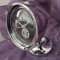 Ceas Jack Daniels oglinda auto vintage cromata bullet old no.7 Tennesse whiskey bourbon ceas birou sau perete cu baterie functional cu alarma sonora