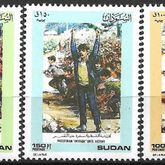 B1964 - Sudan 1989 - Intifada 3v.neuzat,perfecta stare
