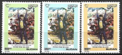 B1964 - Sudan 1989 - Intifada 3v.neuzat,perfecta stare foto