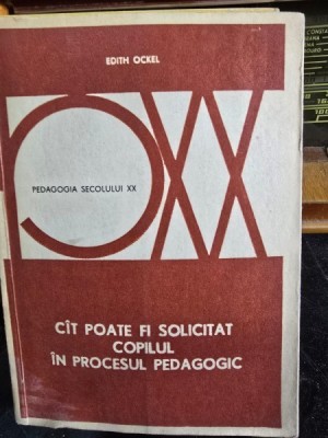 Cat poate fi solicitat copilul in procesul pedagogic - Edith Ockel foto