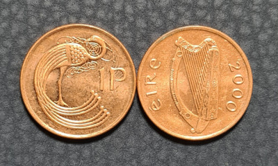 Irlanda 1 pence 2000 foto