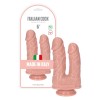 Dildo Dublu Natural Cain si Abel , 17,5 cm