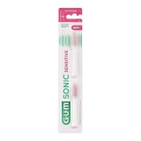 Set Rezerve Periuta Sonic Sensitive, alb-roz, Sunstar GUM