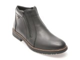 Ghete RIEKER negre, 33160, din piele naturala