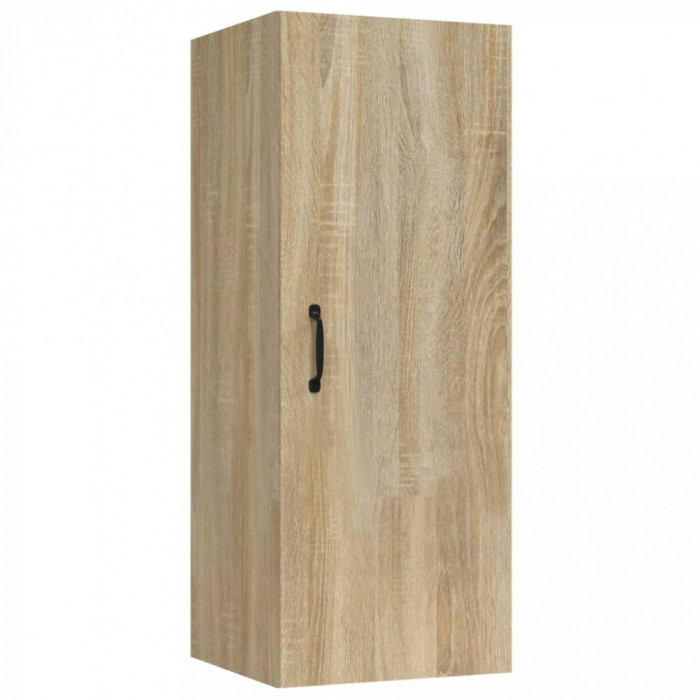 Dulap de perete suspendat, stejar sonoma, 34,5x34x90 cm, lemn