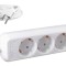Prelungitor 036653, 5 prize, 5 m, 2500W, 3 x 1 mmp, contact de protectie