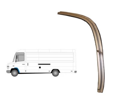 Segment interior reparatie aripa fata Mercedes 512d-814 Da, (Vario) 09.1996-, fata, Stanga, spate; metal; in exterior element foto