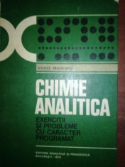 Chimie analitica exercitii si probleme cu caracter programat- Vasile Magearu foto