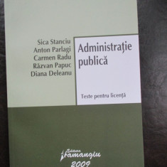 Administratie publica Teste pentru licenta