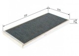 Filtru habitaclu BOSCH cu carbon activ 1987432425