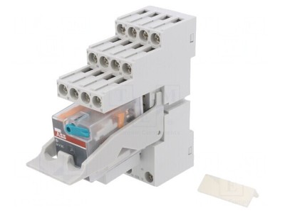 Releu Intermediar 4PDT 24VDC pentru Șină DIN foto