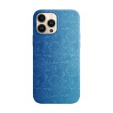 Husa compatibila cu Apple iPhone 14 Plus model Blue Waves,Silicon, Tpu, Viceversa, Transparent, Carcasa