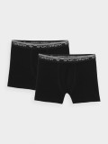 Lenjerie boxeri (2-pack) pentru bărbați - neagră, 4F Sportswear