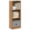 Gossi biblioteca, stejar artizanal, 40x24x109 cm, lemn prelucrat